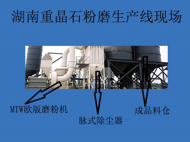 重晶石湖南磨粉現(xiàn)場